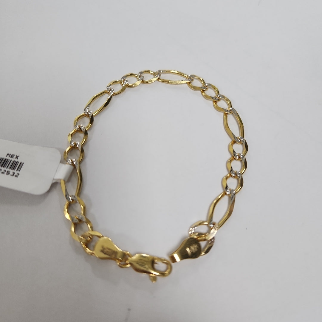 PULSERAS TEJIDO 3X1 ORO 14K 18 CM 6 GR (NUEVO)