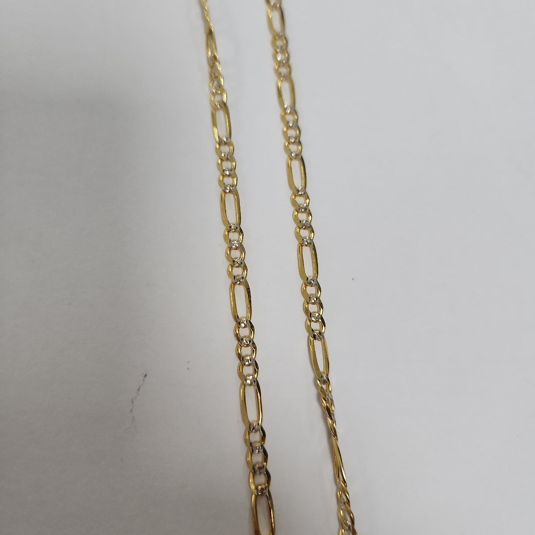 CADENAS 3X1 DIAMANTADA ORO 14K 55 CM 8.5 GR (NUEVO)