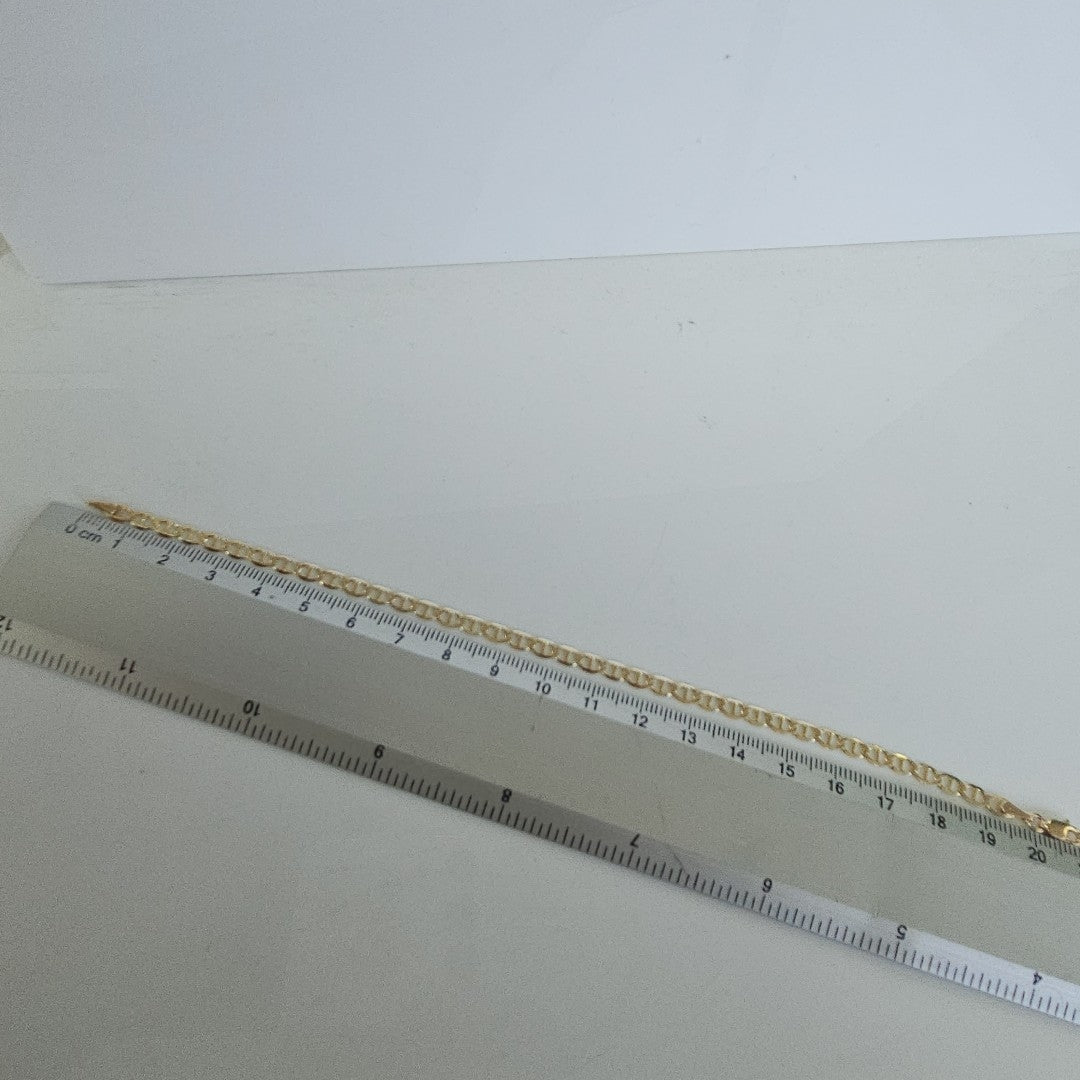 PULSERAS TEJIDO MARINERA ORO 14K 21 CM 3.4 GR (NUEVO)