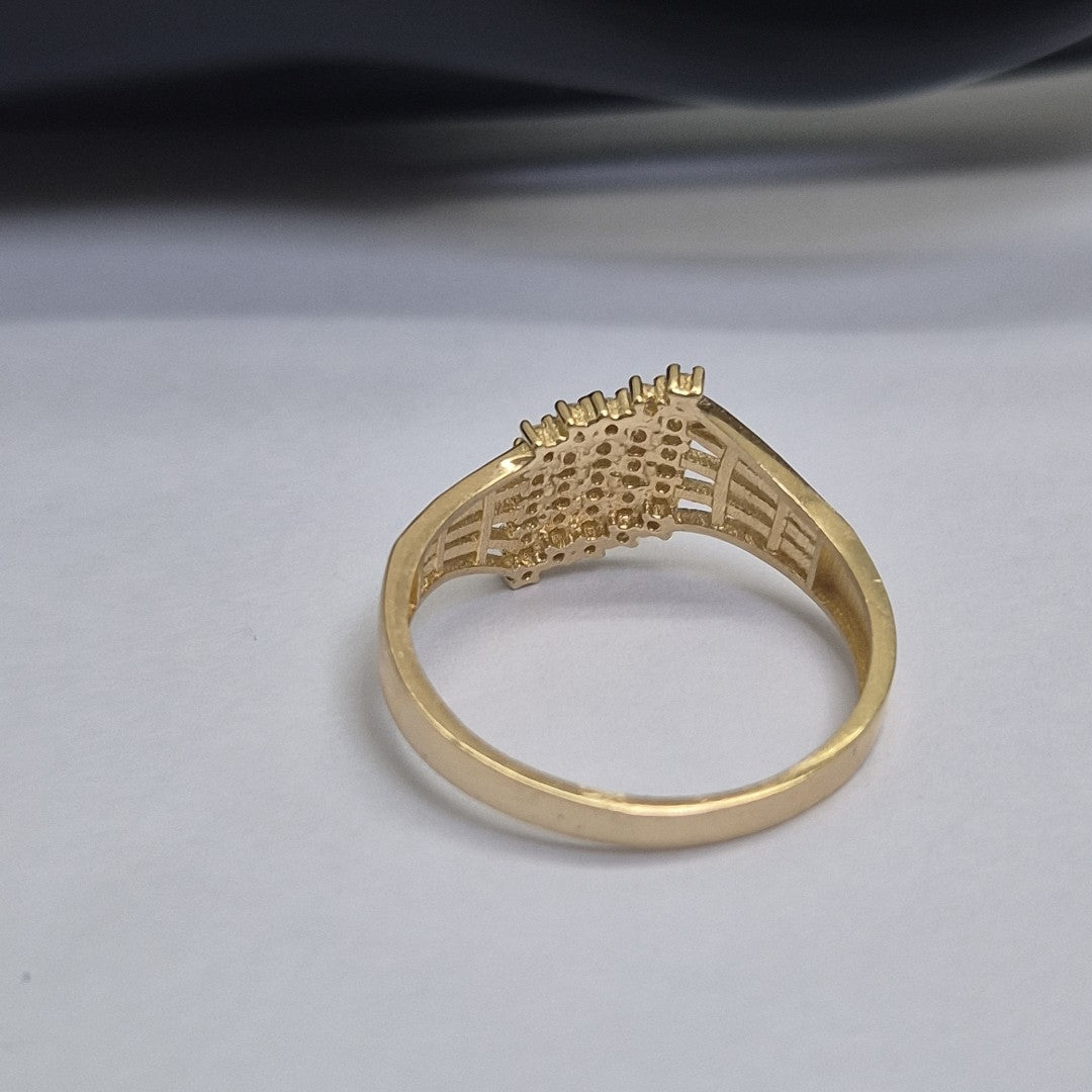 ANILLOS C/CIRCONIA ORO 10K TALLA 9 2.4 GR (NUEVO)