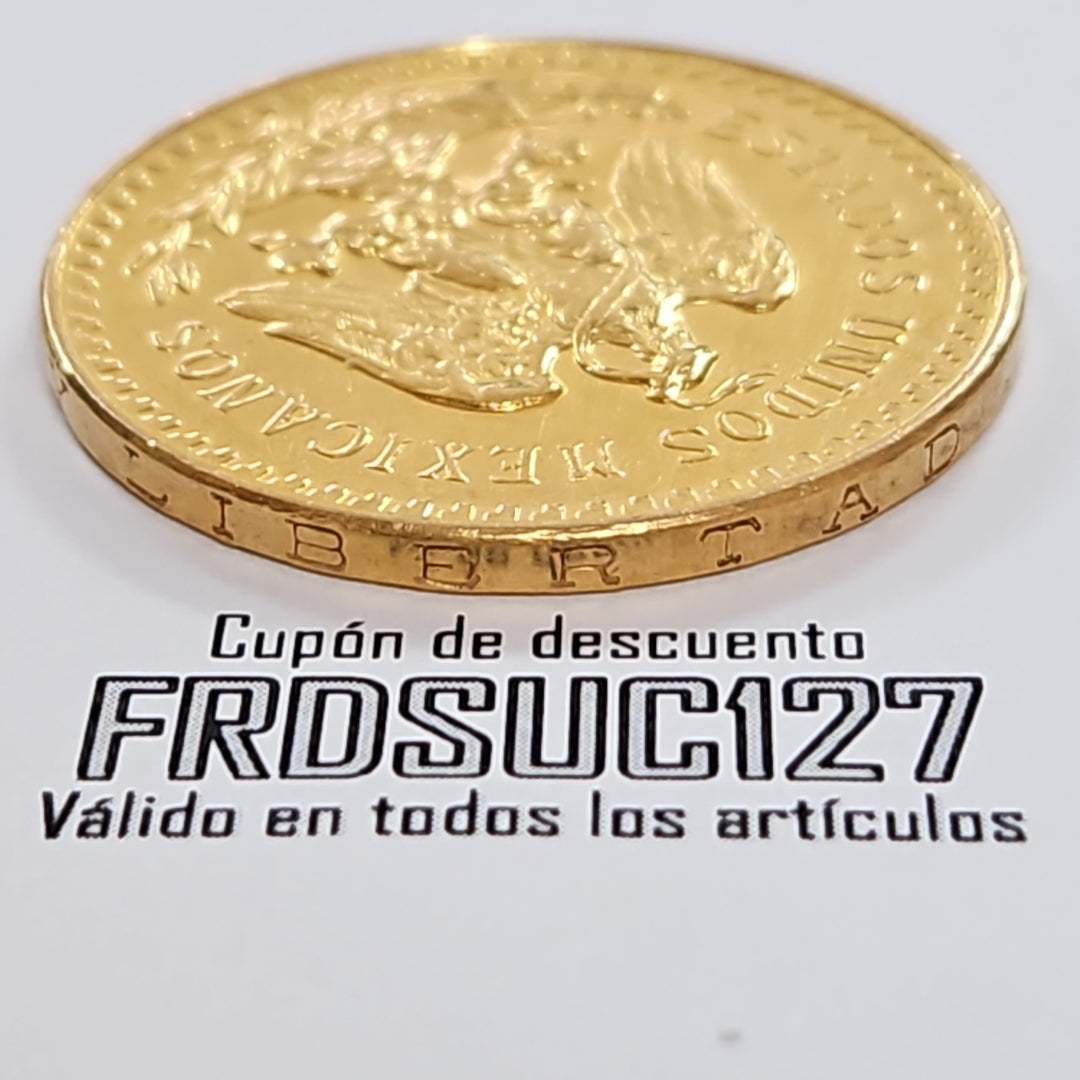 K1 41.6 GRMS 21 K IDENTIFICACIÓN MONEDA NOMINATIVA MONEDAS PESOS 50 PESOS (SEMINUEVO)