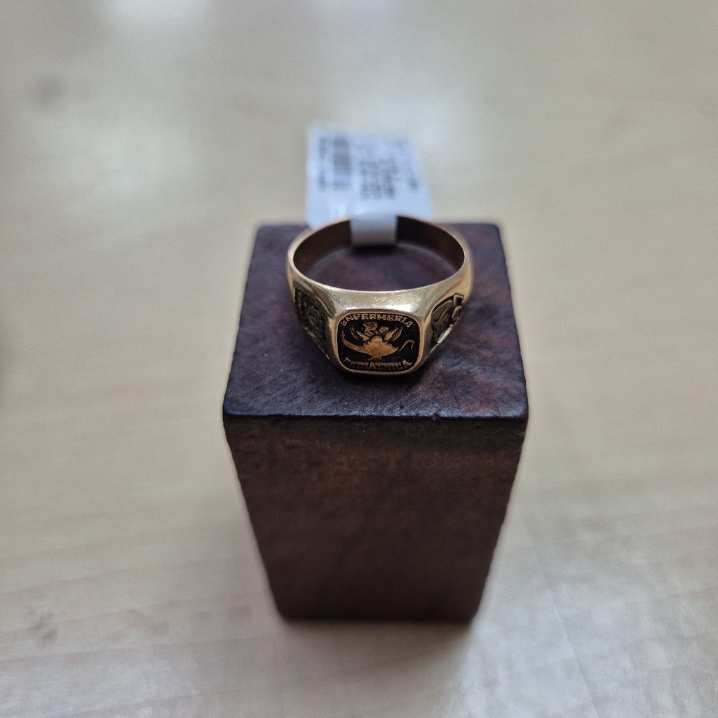 ANILLO DE GRADUACIÓN ORO 14 K 4,80 GRMS (SEMINUEVO)