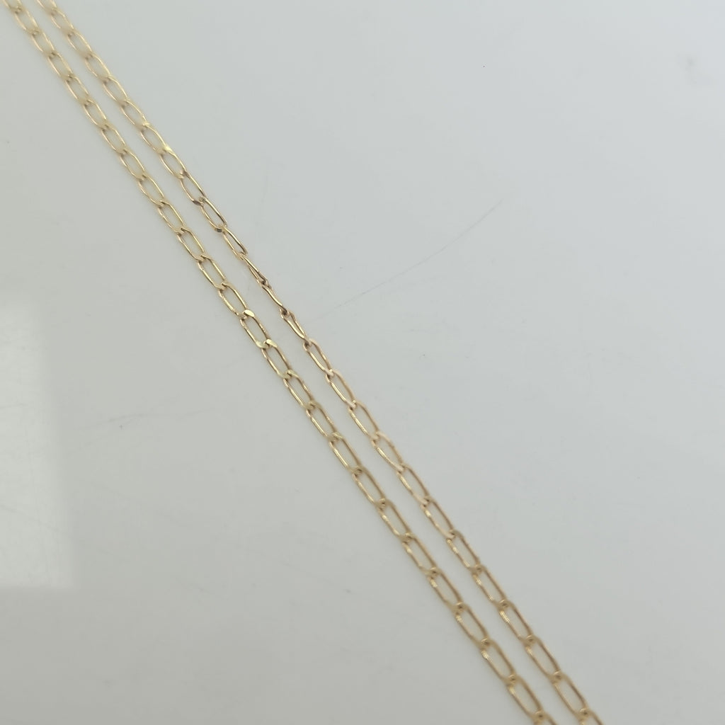 CADENAS TEJIDO ESLABONES ORO 10K 60 CM 2.1 GR (NUEVO)