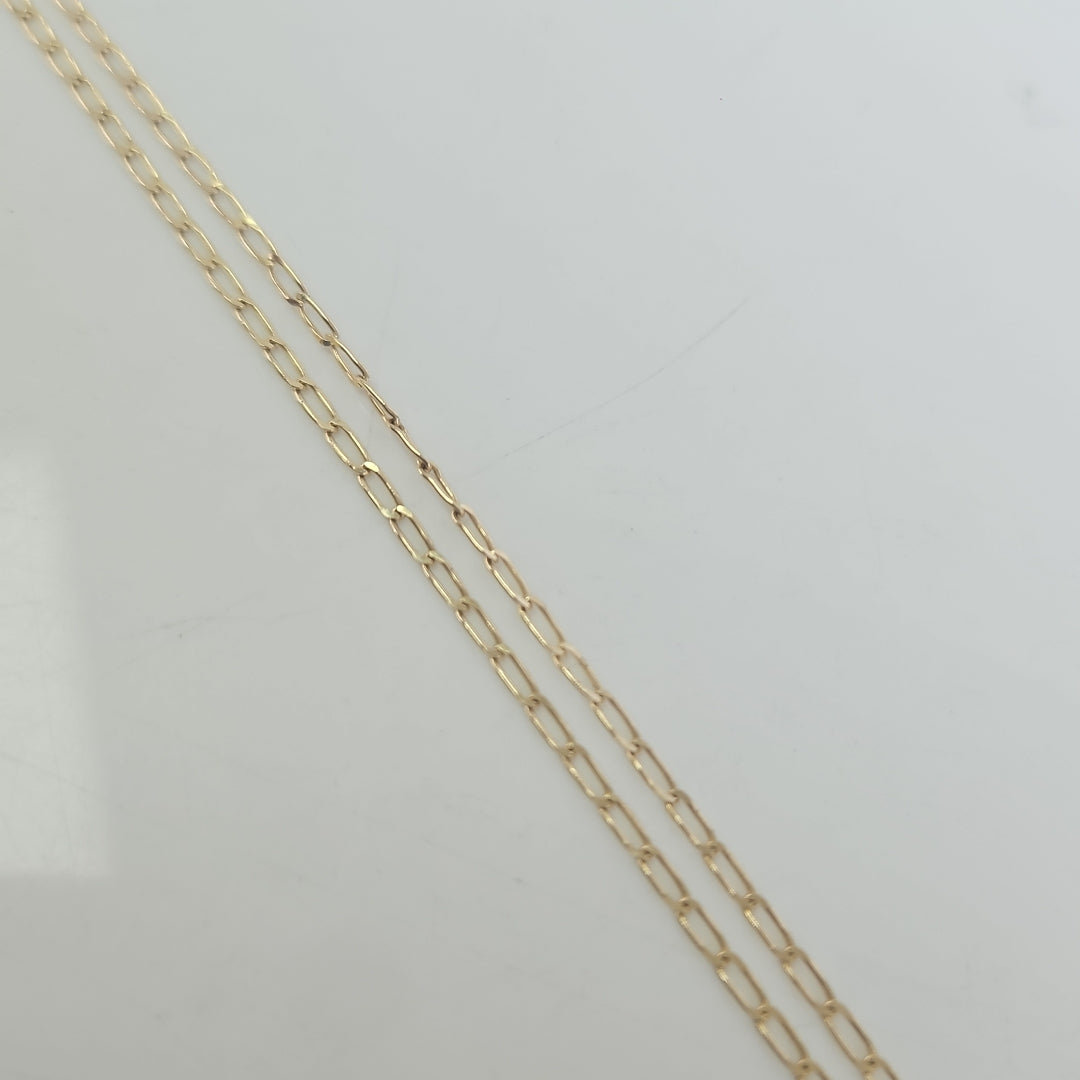 CADENAS TEJIDO ESLABONES ORO 10K 60 CM 2.1 GR (NUEVO)