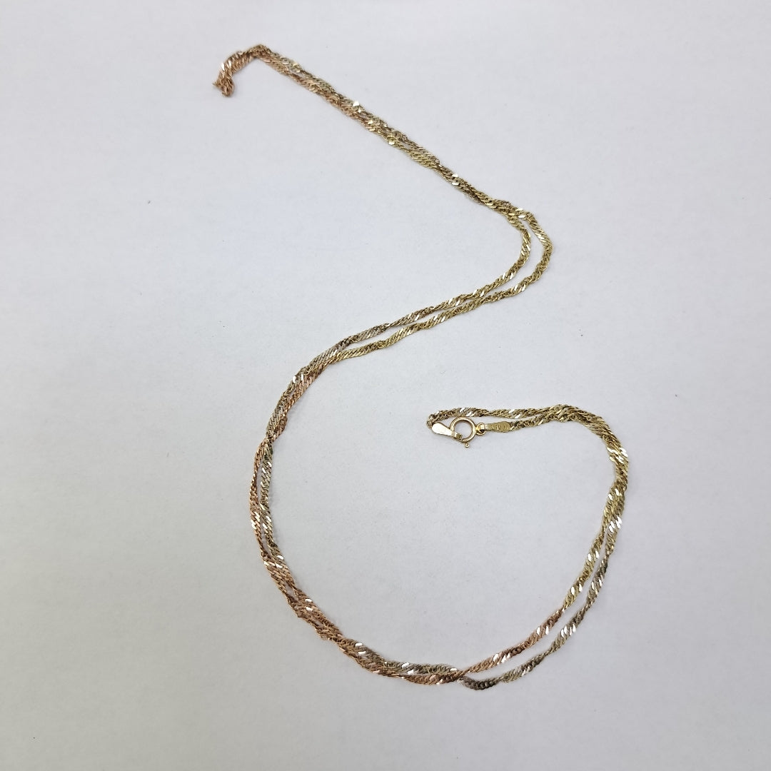 CADENA ORO 14 K 3,00 GRMS (SEMINUEVO)