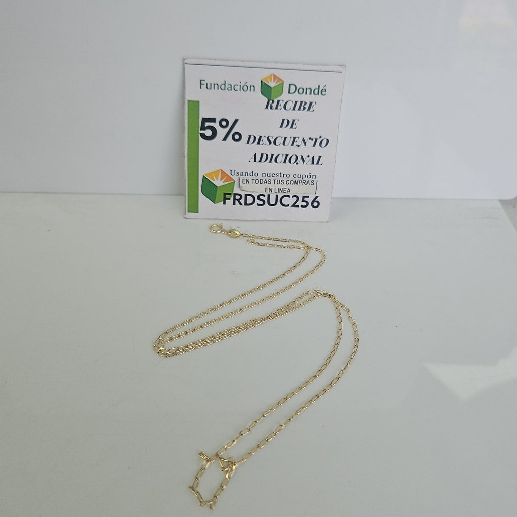 CADENAS TEJIDO ESLABONES ORO 10K 60 CM 2.1 GR (NUEVO)