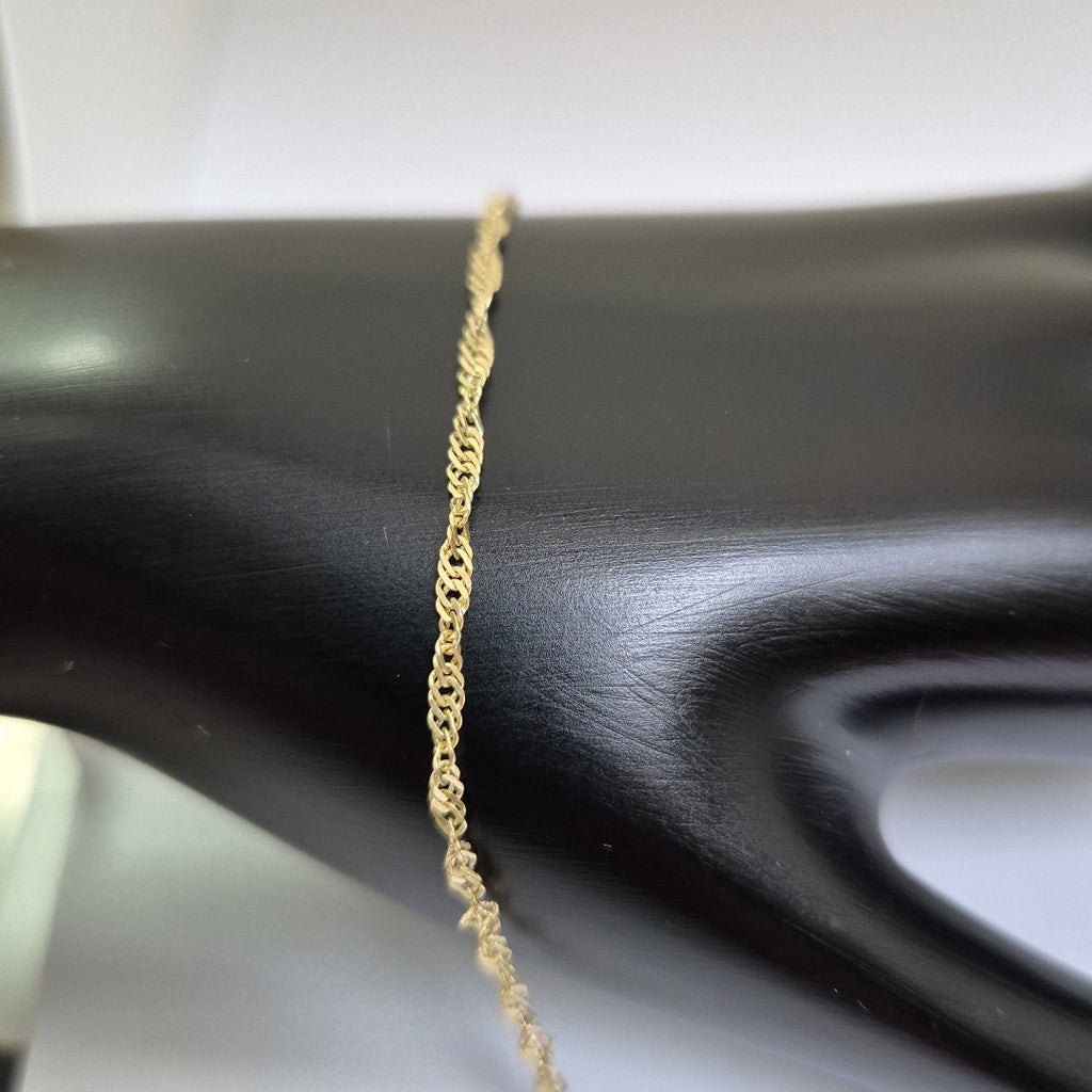 PULSERAS TEJIDO MEDIO TZL ORO 14K 18 CM 1.3 GR (NUEVO)