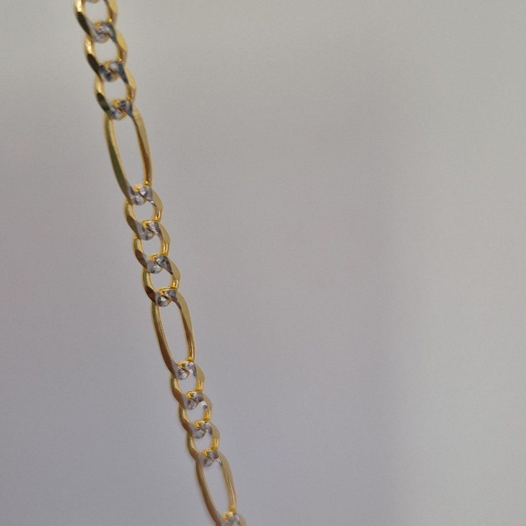 CADENAS 3X1 DIAMANTADA ORO 14K 55 CM 8.5 GR (NUEVO)