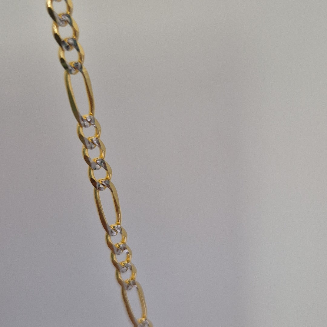 CADENAS 3X1 DIAMANTADA ORO 14K 55 CM 8.5 GR (NUEVO)
