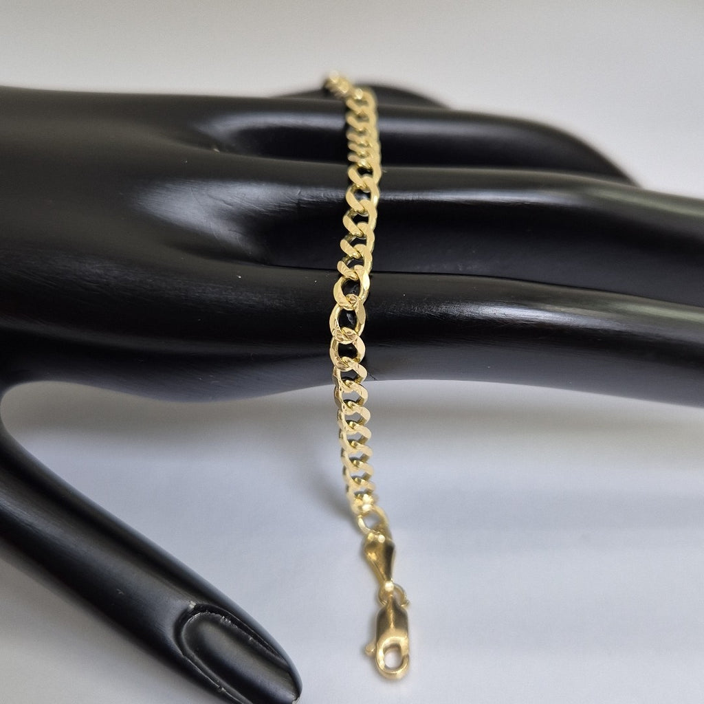 PULSERAS BARBADA ORO 14K 18 CM 4.7 GR (NUEVO)