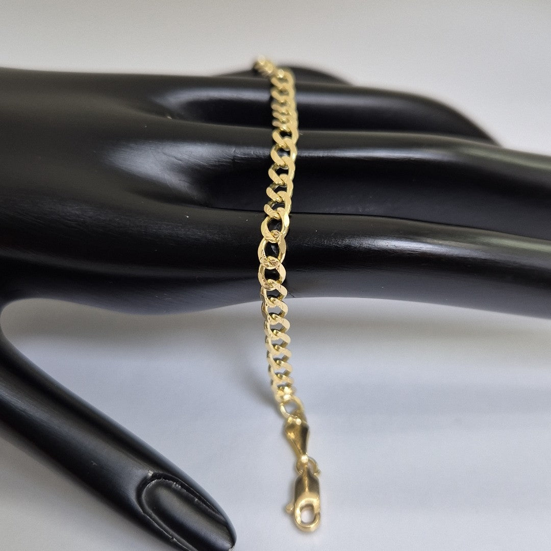 PULSERAS BARBADA ORO 14K 18 CM 4.7 GR (NUEVO)
