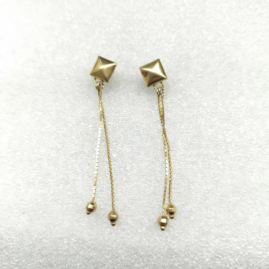 BROQUELES PAR ORO 14 K 3.3 GRMS (SEMINUEVO)