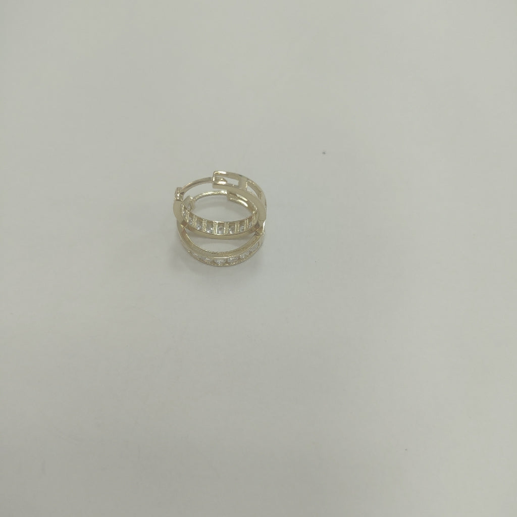 ARETES ARRACADAS C/CIRCONIAS ORO 10K 1.6 GR (NUEVO)