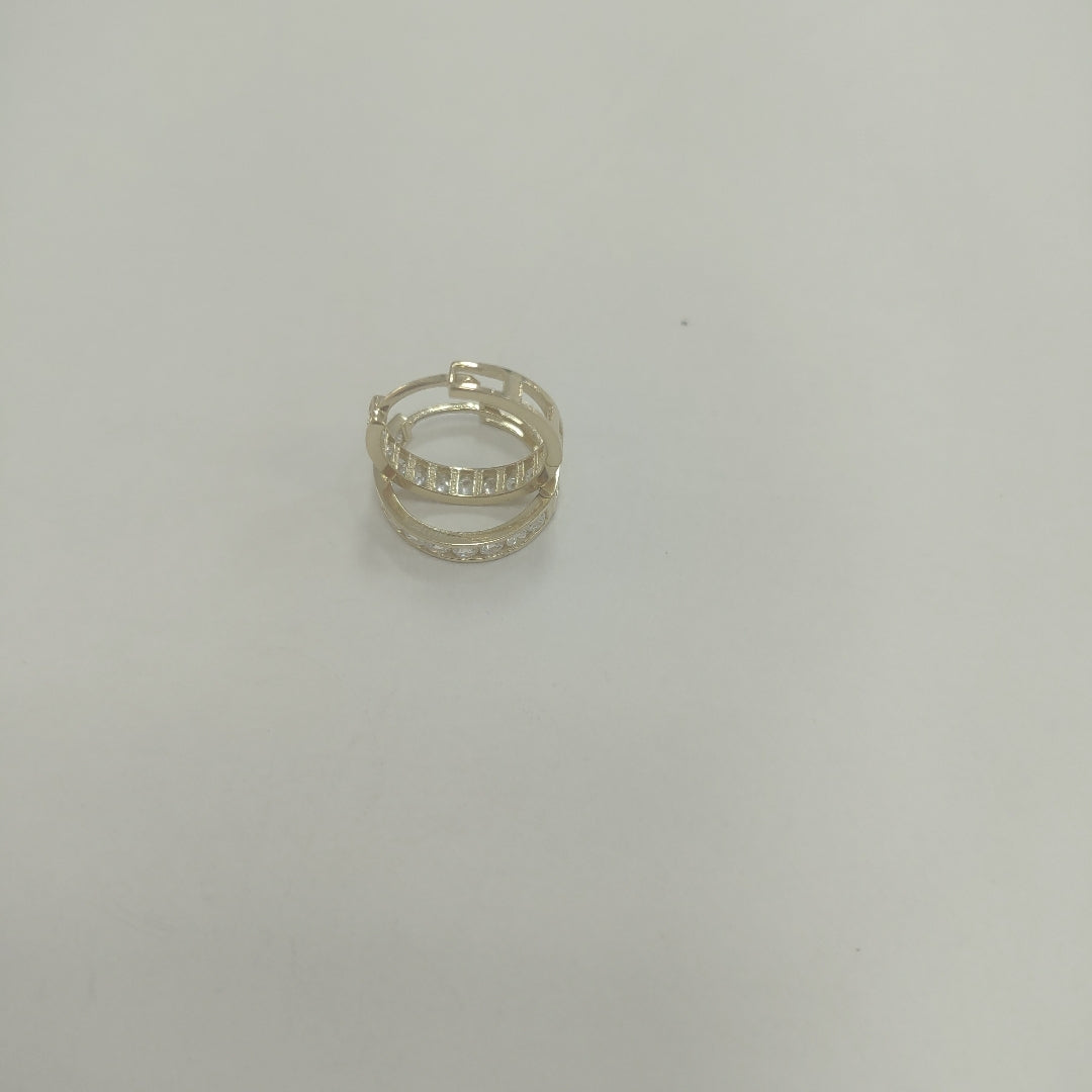 ARETES ARRACADAS C/CIRCONIAS ORO 10K 1.6 GR (NUEVO)