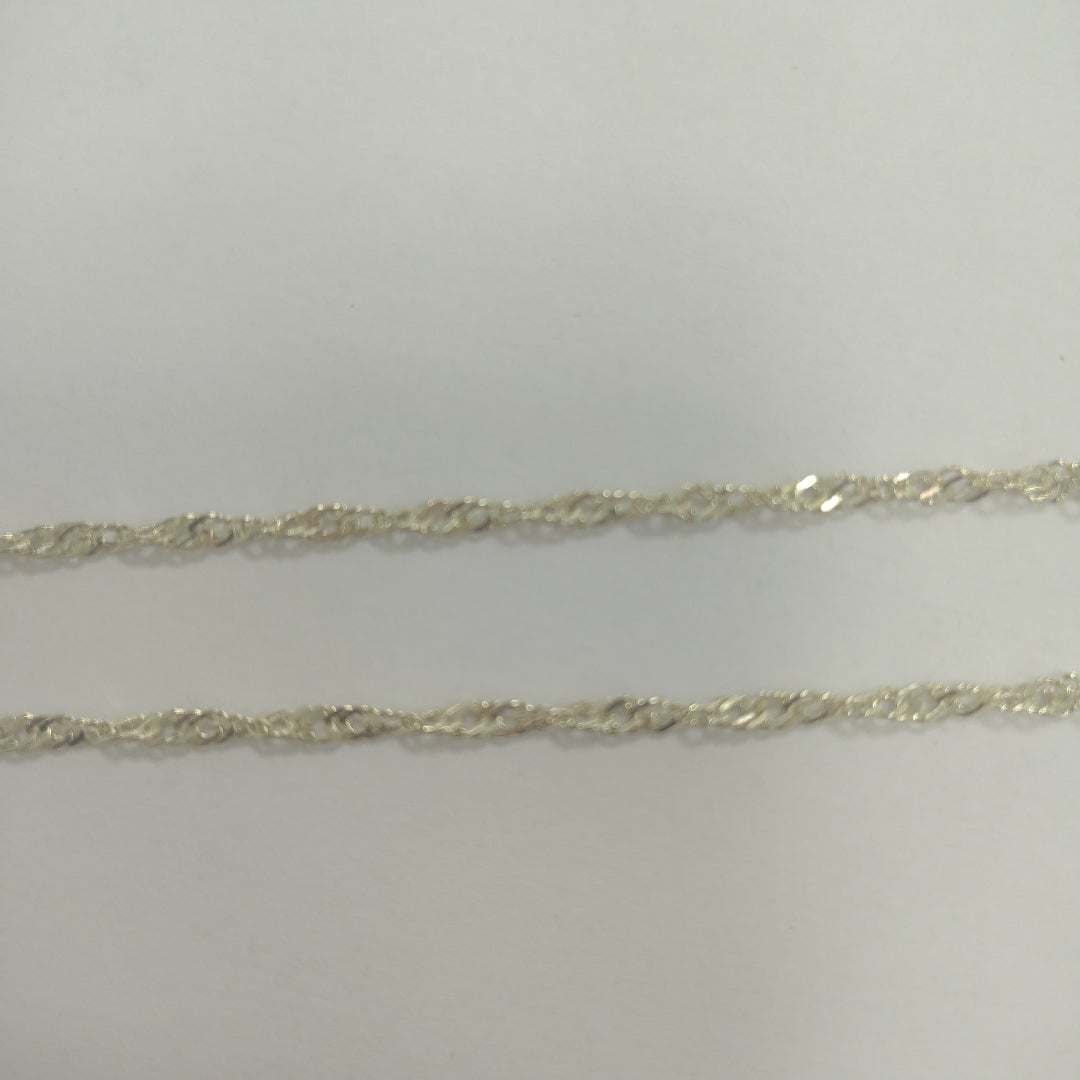 CADENAS TEJIDO MEDIO TORZAL ORO 10K 50 CM 3.8 GR (NUEVO)