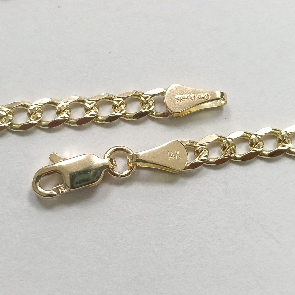 PULSERAS BARBADA ORO 14K 21 CM 5.3 GR (NUEVO)