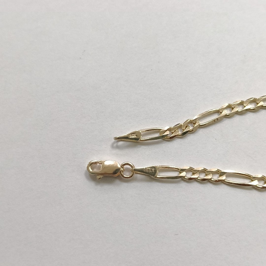 PULSERAS 3X1 ORO 14K 21 CM 3.3 GR (NUEVO)