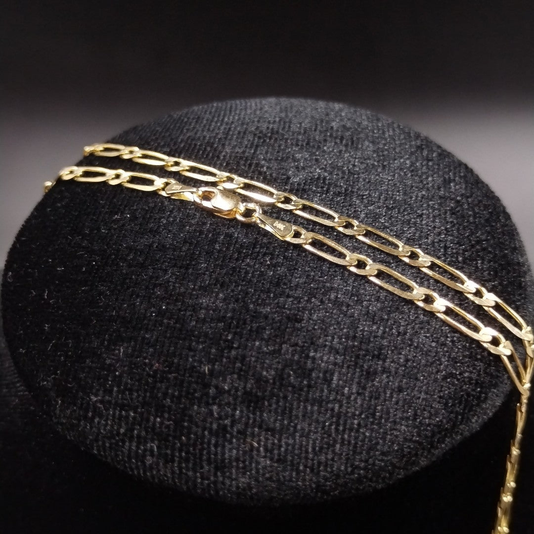 CADENAS 1X1 ORO 14K 55 CM 7.4 GR (NUEVO)