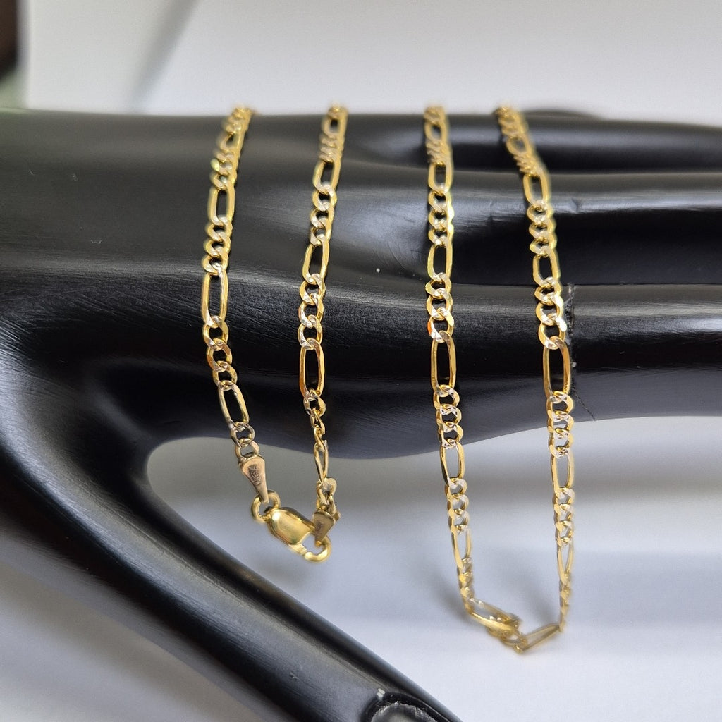 CADENAS TEJIDO 3X1 ORO 14K 55 CM 4.9 GR (NUEVO)