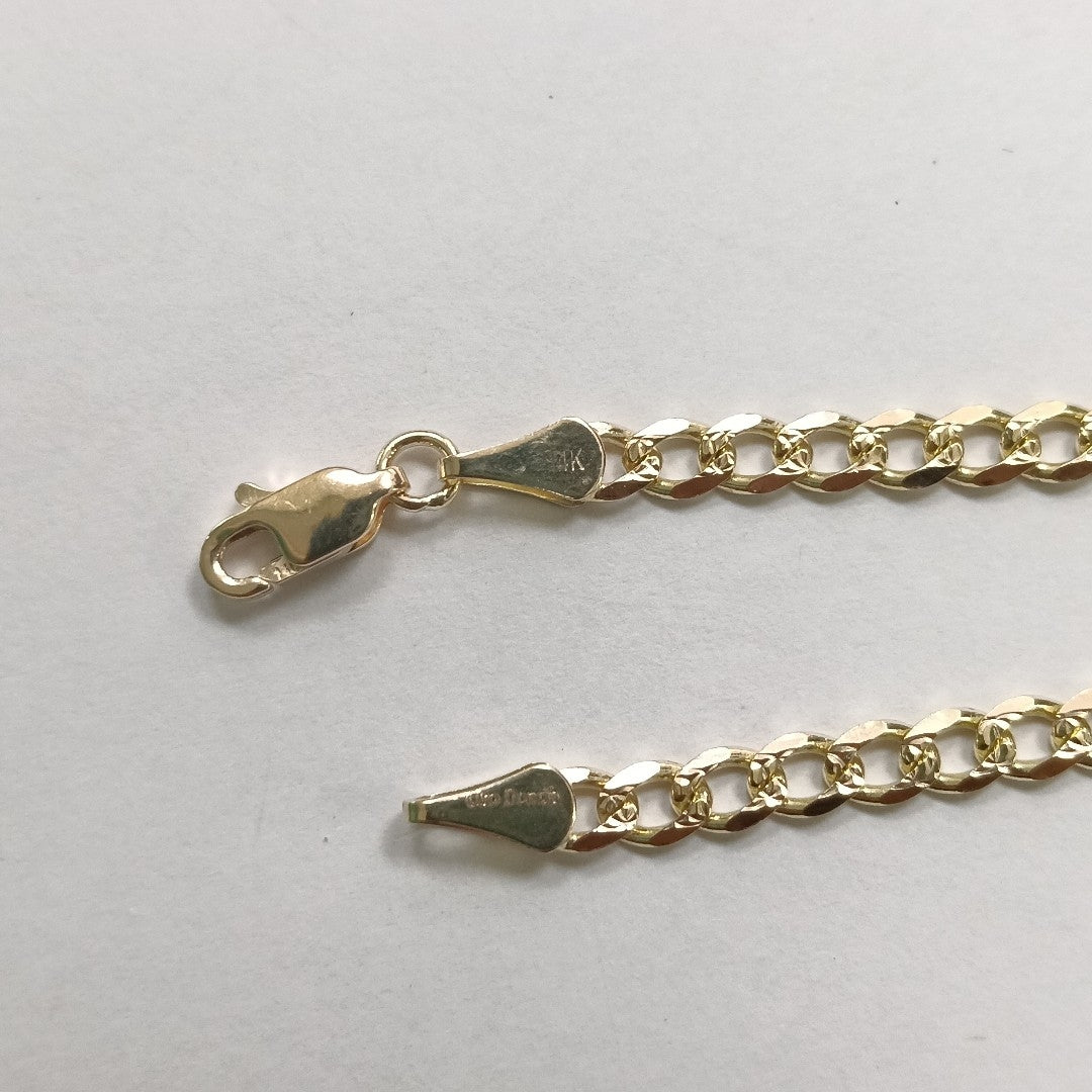 PULSERAS BARBADA ORO 14K 21 CM 5.3 GR (NUEVO)