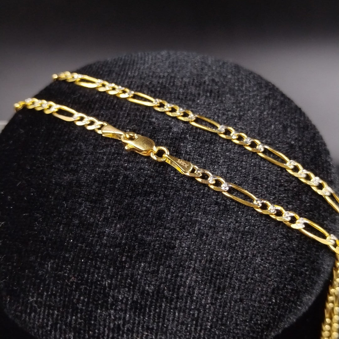 CADENAS 3X1 DIAMANTADA ORO 14K 55 CM 8.5 GR (NUEVO)