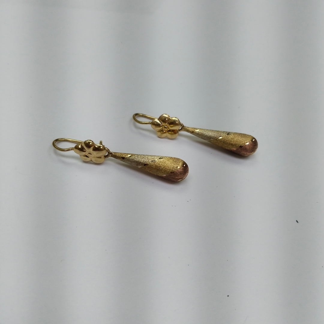 ARETES PAR ORO 10 K 3.6 GRMS (SEMINUEVO)