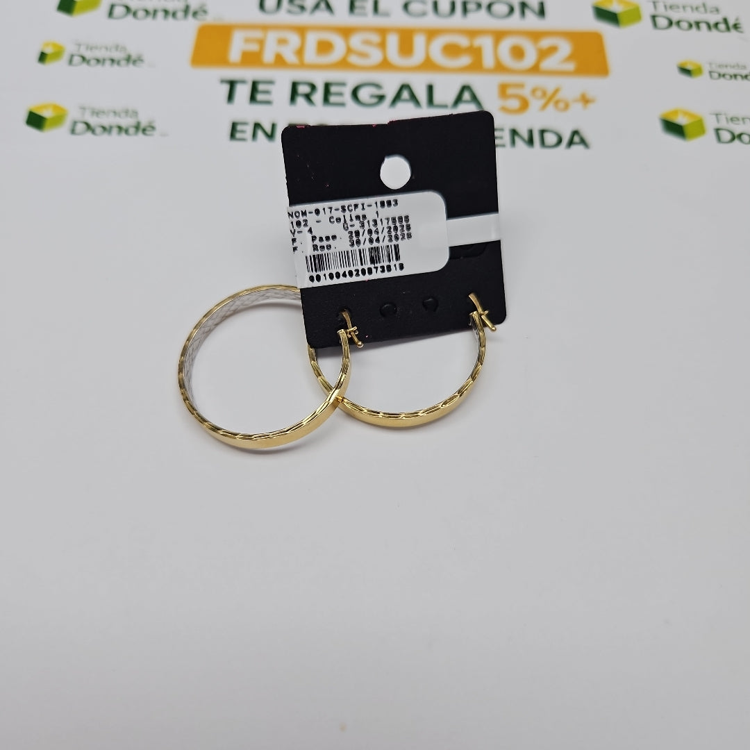 ARRACADAS PAR ORO 10 K 3.8 GRMS (SEMINUEVO)