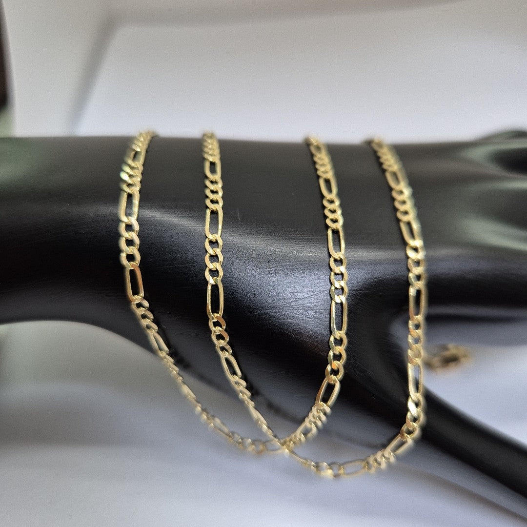 CADENAS 3X1 ORO 14K 55 CM 5.2 GR (NUEVO)
