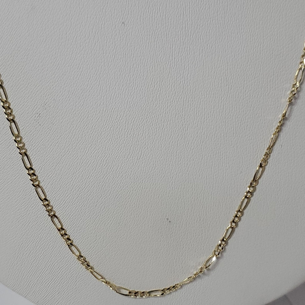 CADENAS TEJIDO 3X1 ORO 10K 55 CM 3.2 GR (NUEVO)