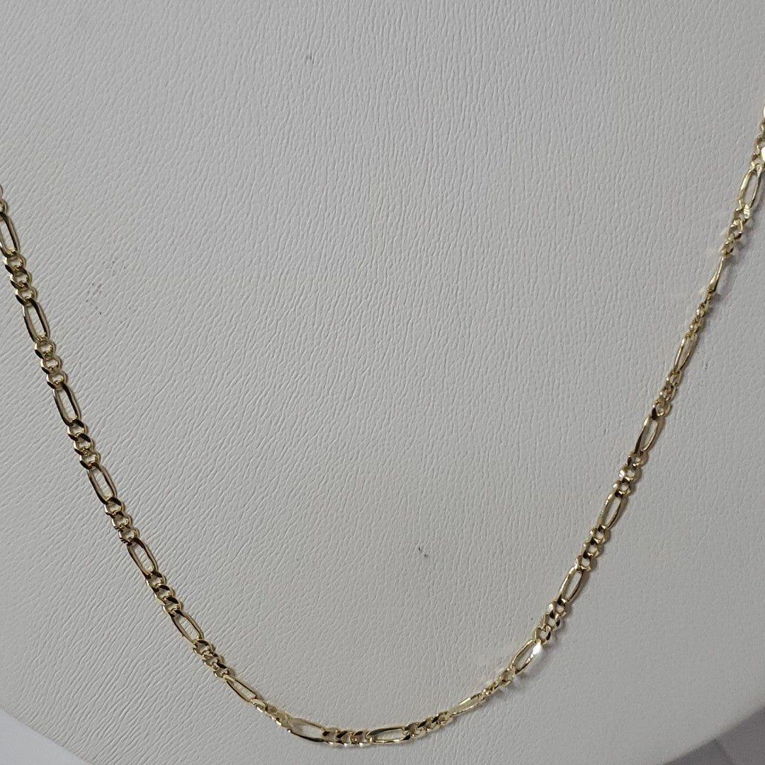 CADENAS TEJIDO 3X1 ORO 10K 55 CM 3.2 GR (NUEVO)