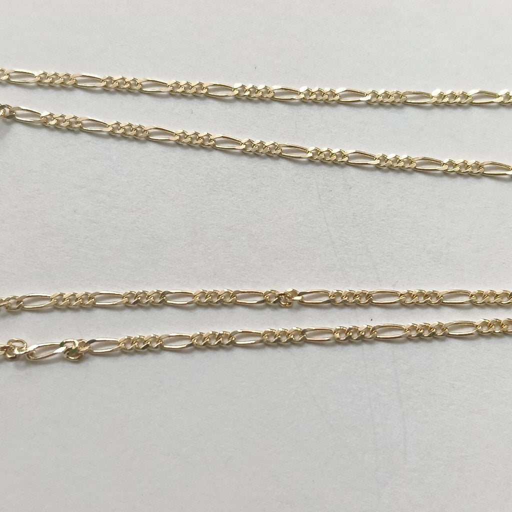 CADENAS TEJIDO 3X1 ORO 14K 55 CM 2.7 GR (NUEVO)