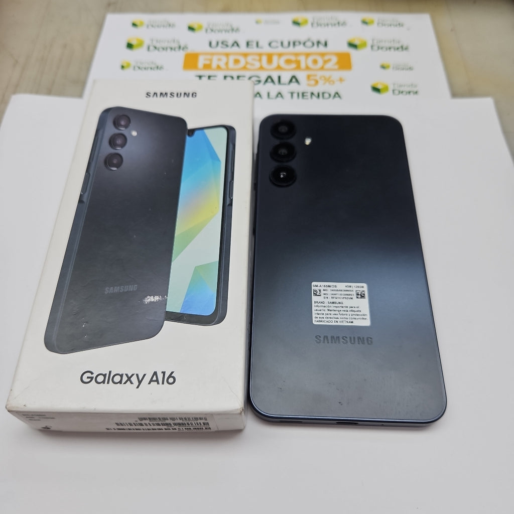 CELULAR SAMSUNG GALAXY A16 SM-A165M (2024) 128 GB 4 GB RAM (SEMINUEVO)