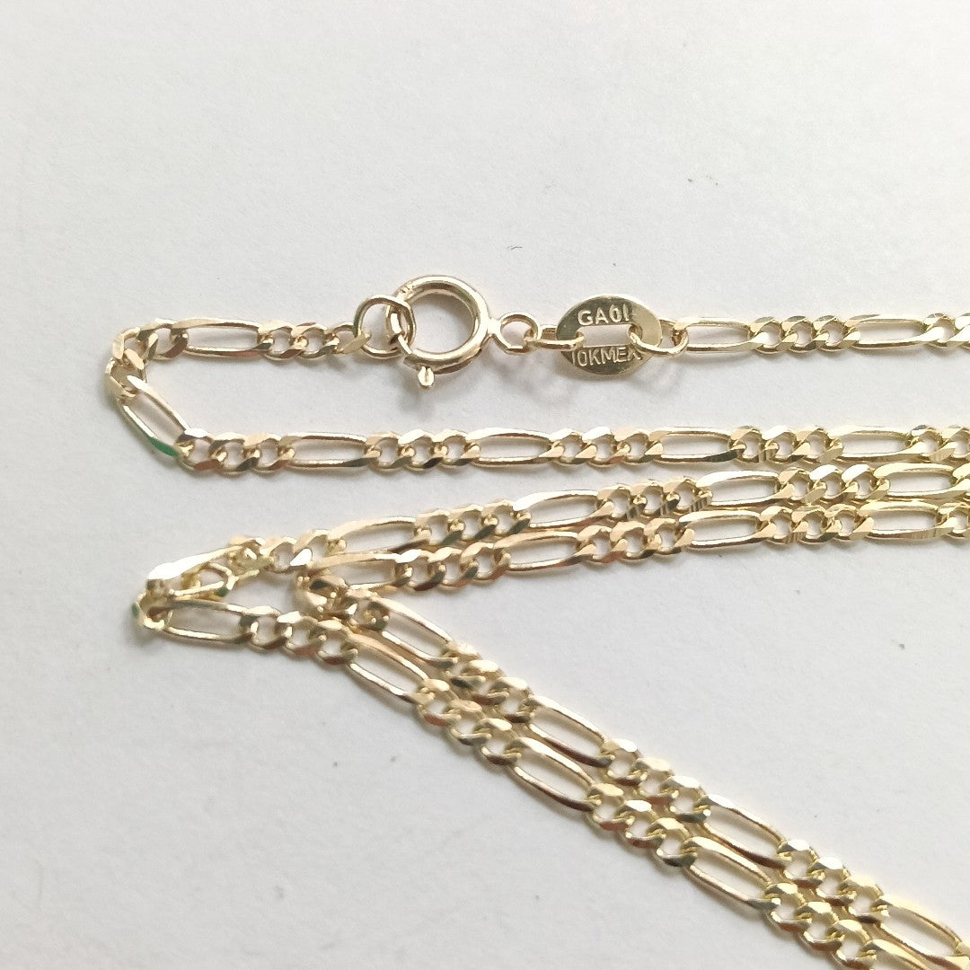 CADENAS TEJIDO 3X1 ORO 10K 50 CM 2.9 GR (NUEVO)