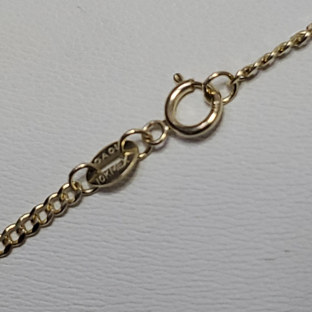 CADENAS TEJIDO BARBADA ORO 10K 60 CM 4.1 GR (NUEVO)