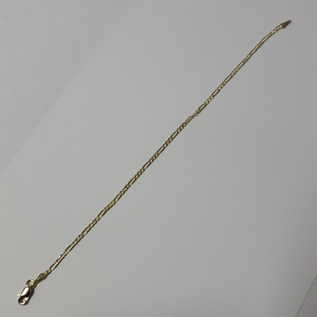 PULSERAS 3X1 ORO 14K 18 CM 1.5 GR (NUEVO)