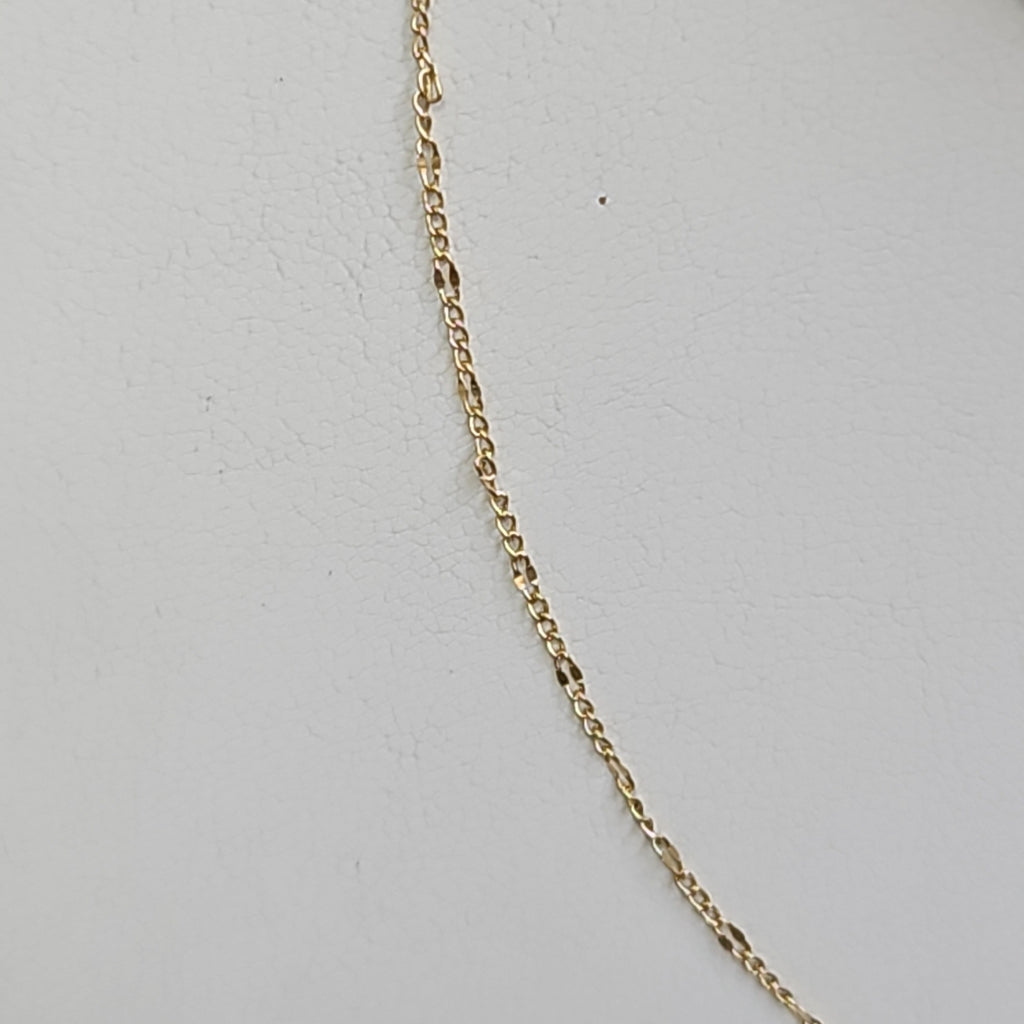 CADENAS TEJIDO FIGARO ORO 10K 40 A 45 CM 1.1 GR (NUEVO)