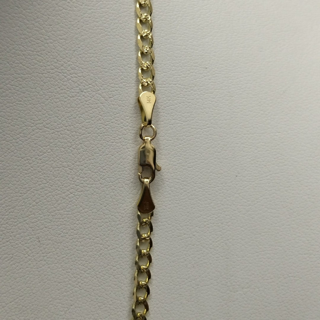 CADENAS BARBADA ORO 14K 55 CM 13 GR (NUEVO)