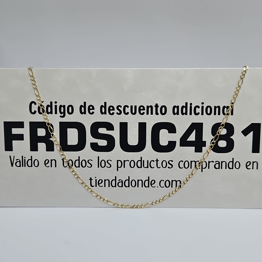 CADENAS 3X1 ORO 14K 55 CM 5.1 GR (NUEVO)