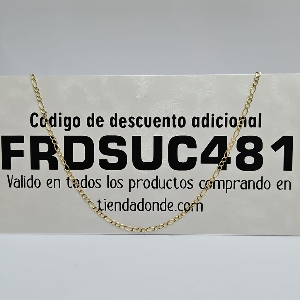 CADENAS 3X1 ORO 14K 55 CM 5.1 GR (NUEVO)