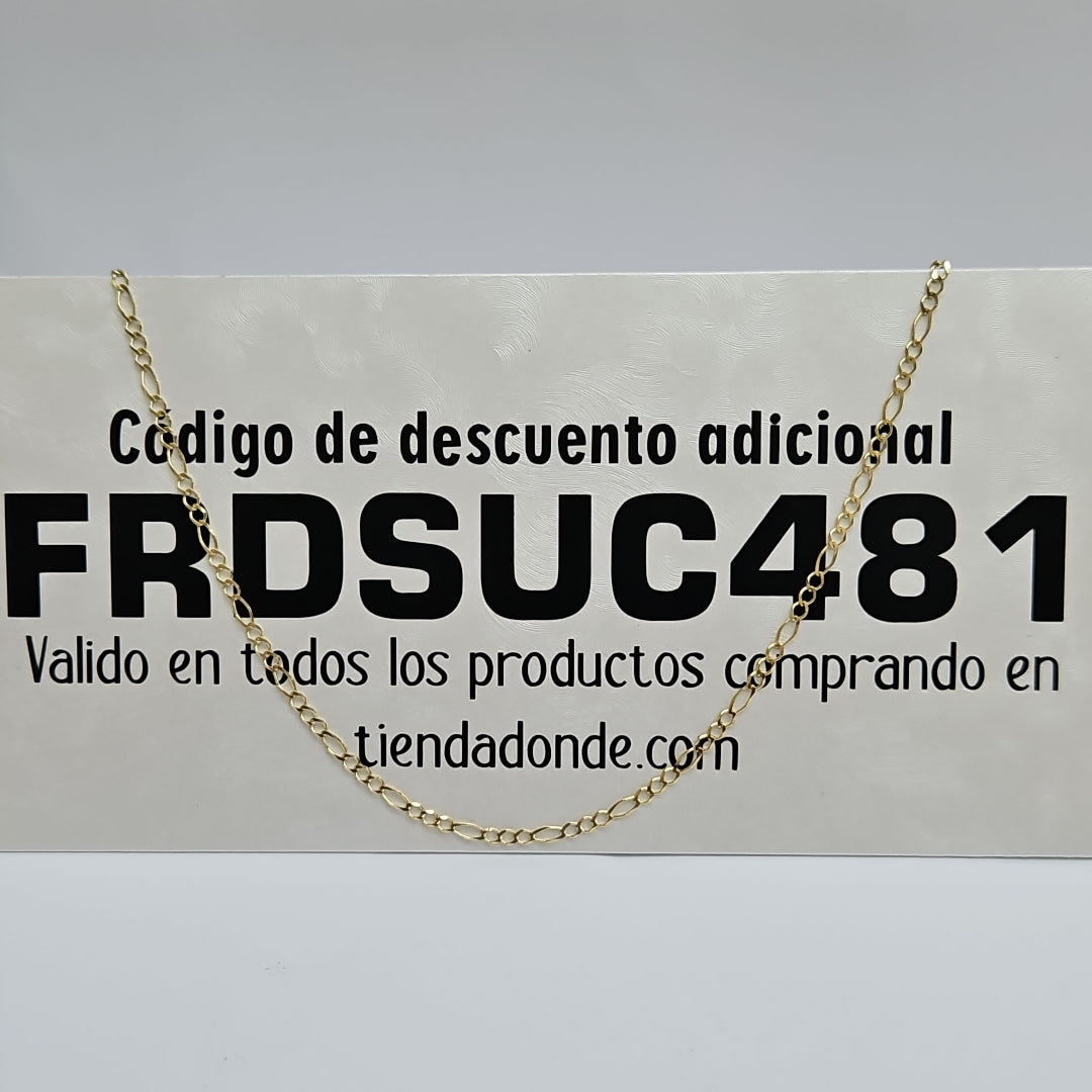 CADENAS 3X1 ORO 14K 55 CM 5.1 GR (NUEVO)