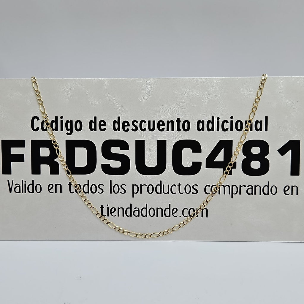 CADENAS 3X1 ORO 14K 55 CM 5.2 GR (NUEVO)
