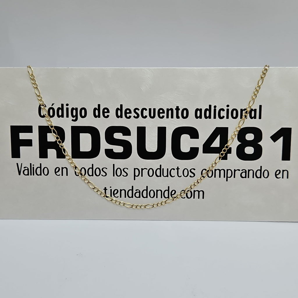 CADENAS TEJIDO 3X1 ORO 10K 55 CM 4.1 GR (NUEVO)