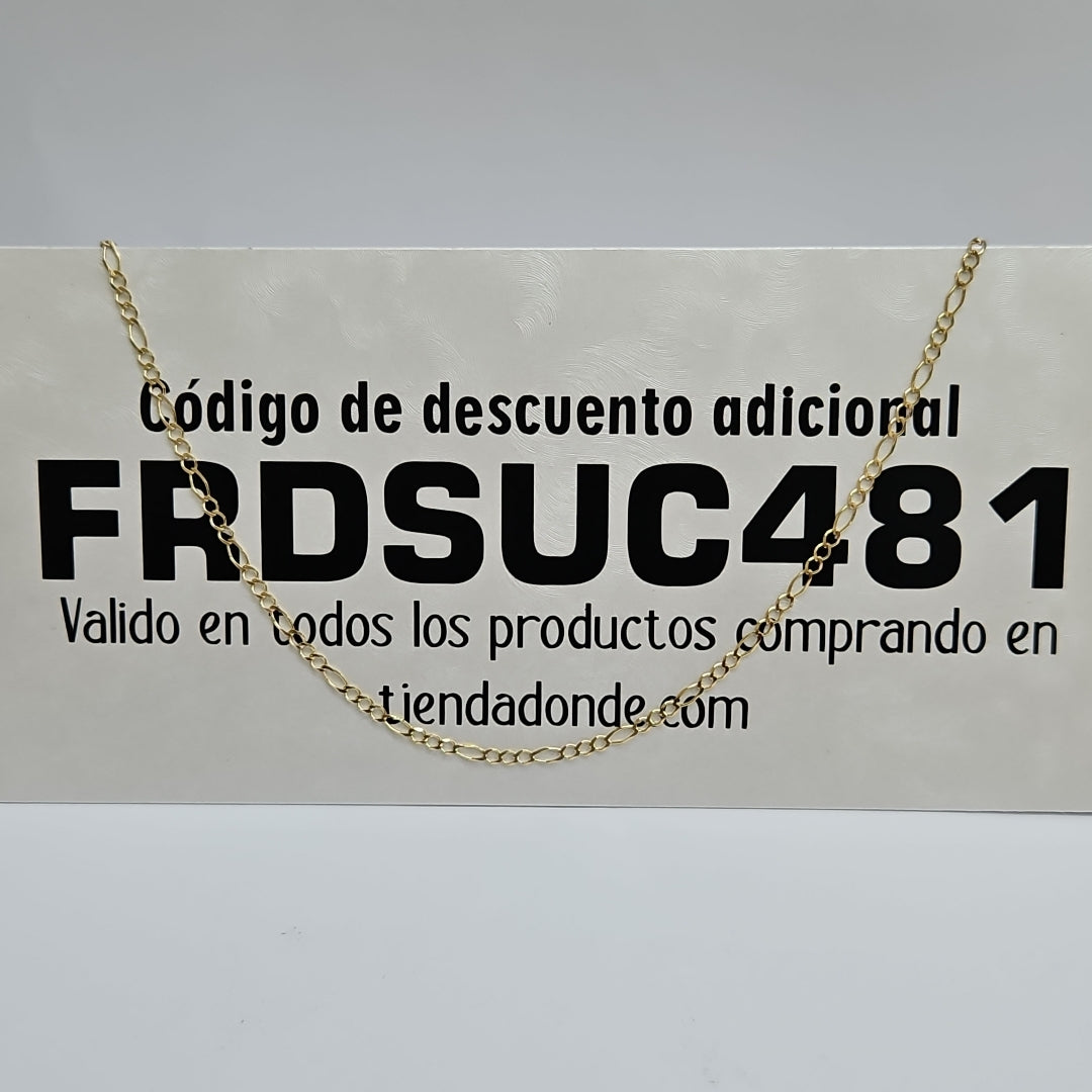 CADENAS TEJIDO 3X1 ORO 10K 55 CM 4.1 GR (NUEVO)