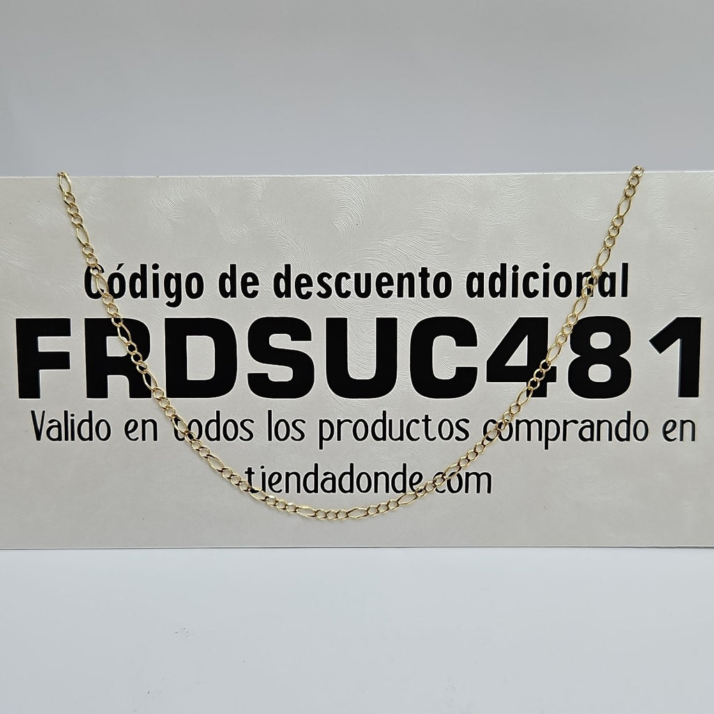 CADENAS TEJIDO 3X1 ORO 10K 55 CM 4.2 GR (NUEVO)
