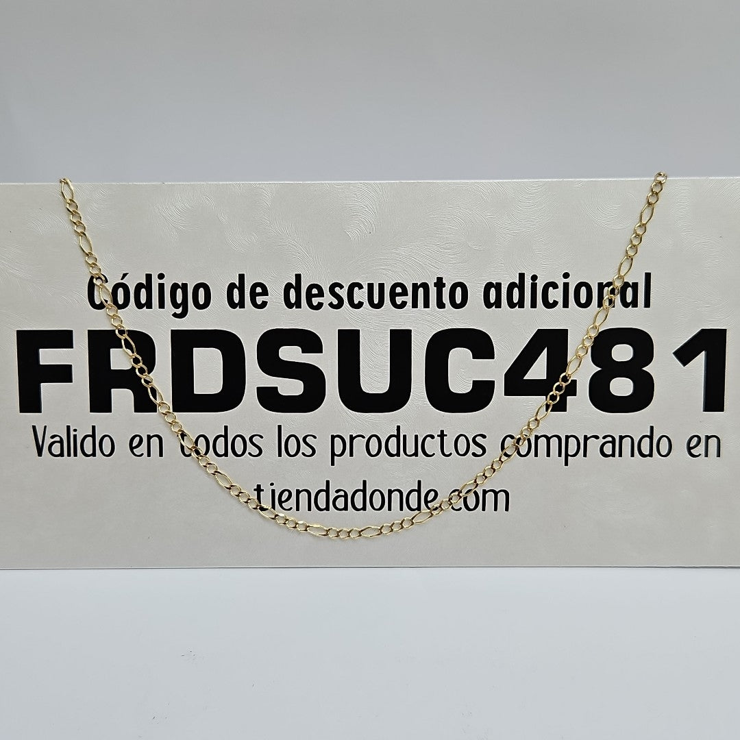 CADENAS TEJIDO 3X1 ORO 10K 55 CM 4.2 GR (NUEVO)