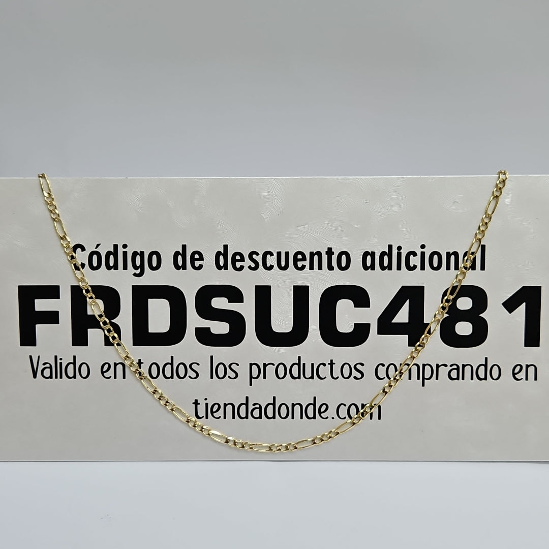 CADENAS 3X1 ORO 14K 55 CM 7.9 GR (NUEVO)