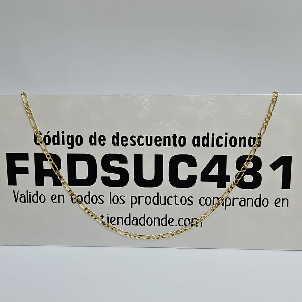 CADENAS 3X1 ORO 14K 60 CM 8 GR (NUEVO)