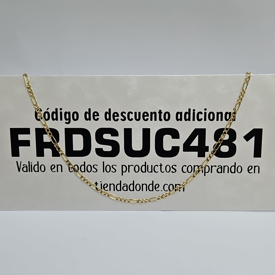 CADENAS 3X1 ORO 14K 60 CM 8.6 GR (NUEVO)