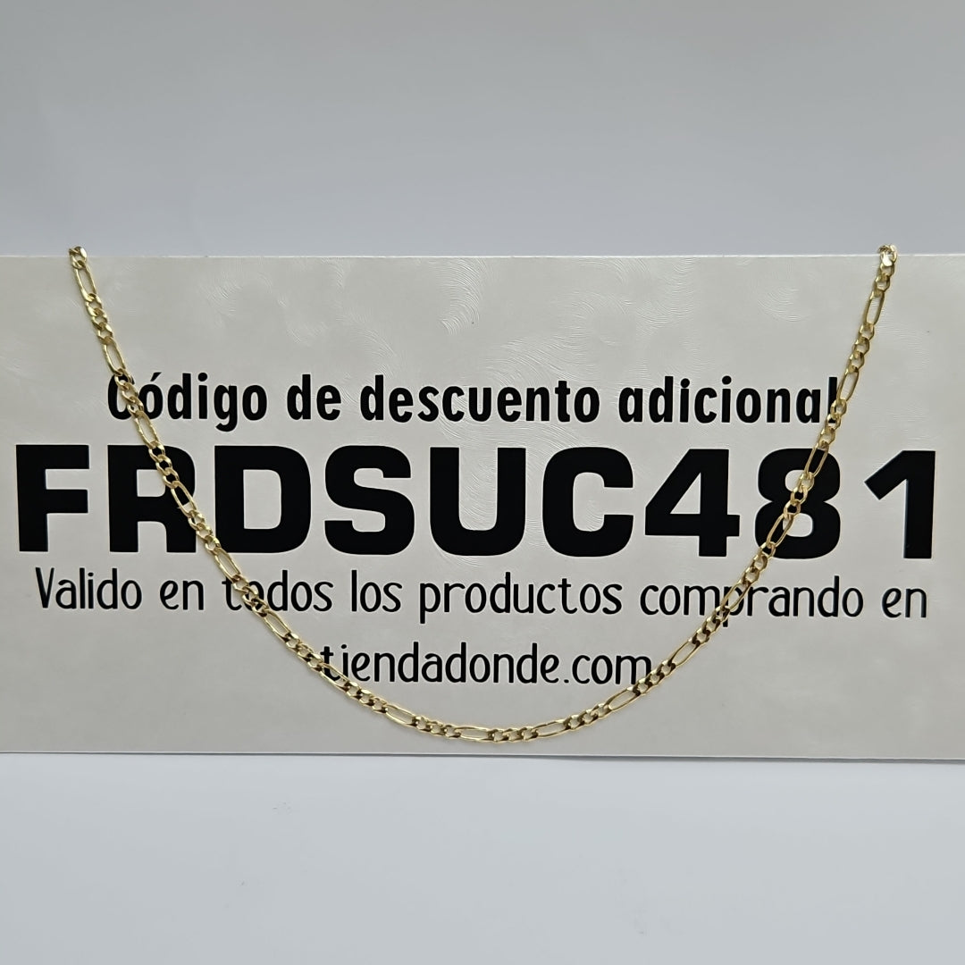 CADENAS 3X1 ORO 14K 60 CM 8.9 GR (NUEVO)