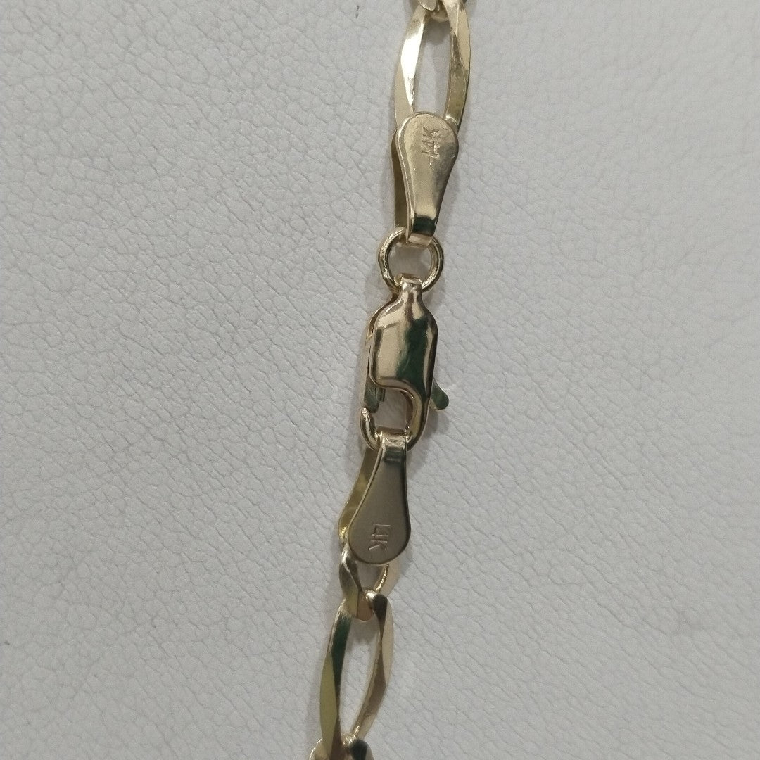 CADENAS TEJIDO 3X1 ORO 14K 60 CM 13.6 GR (NUEVO)